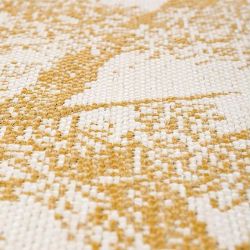 tapis outdoor jaune et beige