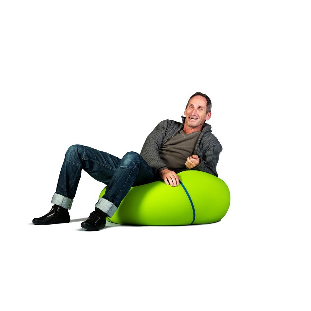 Pouf rond vert et bleu The Bool Pouf rond vert et bleu The Bool