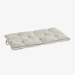 matelas déco blanc et gris