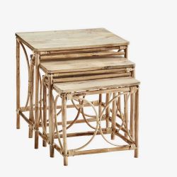 Set de 3 table gigogne en bois