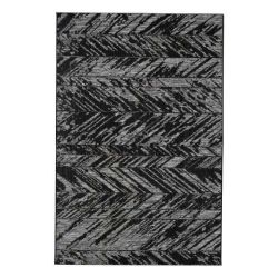 Tapis extérieur Evora noir rectangulaire