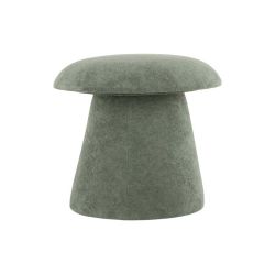 Pouf champignon velours vert jade