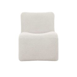 fauteuil bouclettes blanches