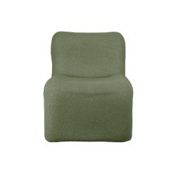 fauteuil bouclettes vert