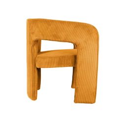 Fauteuil design jaune ocre Vigor