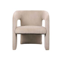 Fauteuil design beige Vigor