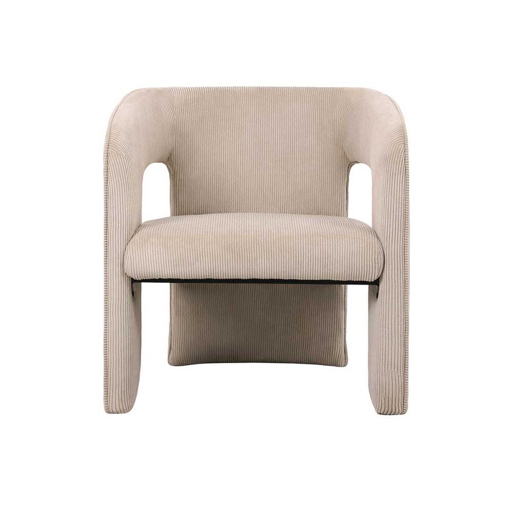 Fauteuil design beige Vigor Fauteuil design beige Vigor