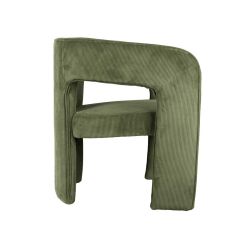 fauteuil en velours vert
