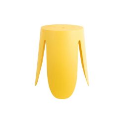 Tabouret design jaune fluo