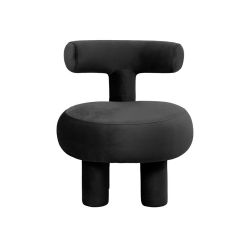 Fauteuil design noir Abrazo