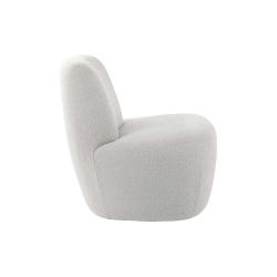 Fauteuil bouclettes Ada blanc