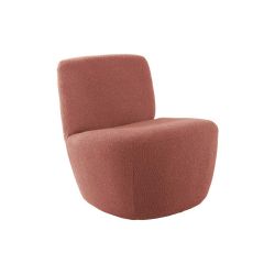 Fauteuil bouclettes rose