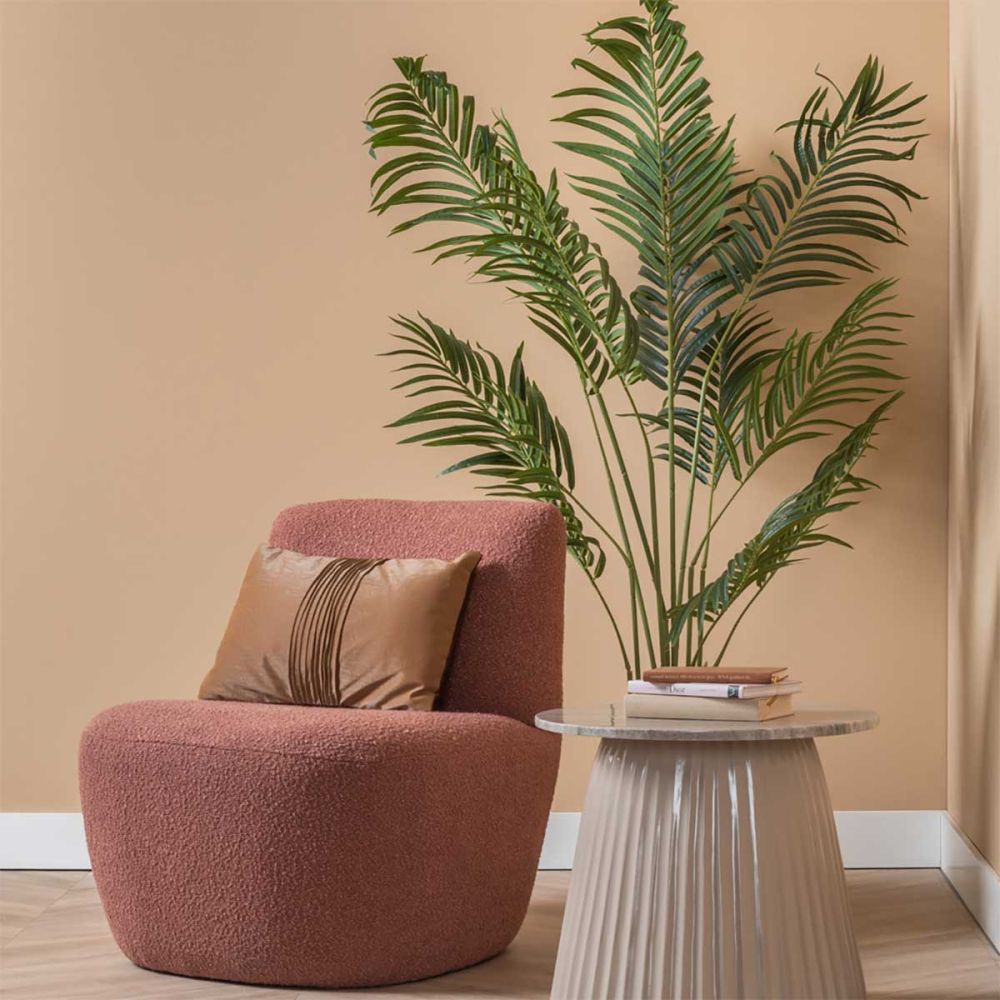 Fauteuil bouclettes Ada vieux rose Fauteuil bouclettes Ada vieux rose