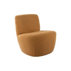 Fauteuil bouclettes Ada jaune