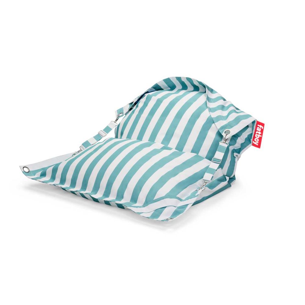 Pouf Buggle Up outdoor strip azur Pouf Buggle Up outdoor strip azur