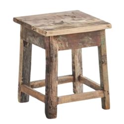 tabouret table bois naturel