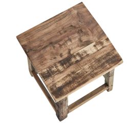 tabouret bois foncé intérieur
