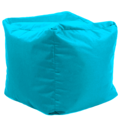 pouf extérieur bleu turquoise design