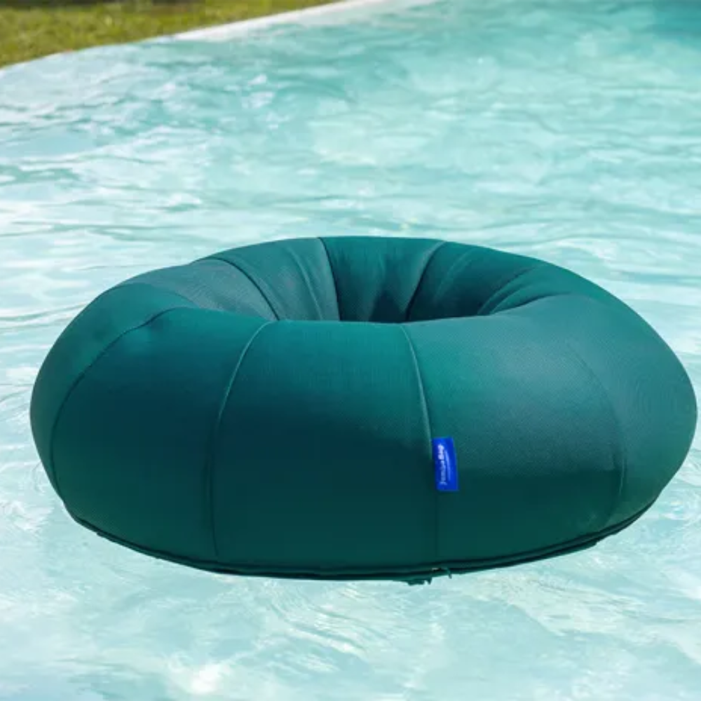 pouf piscine bleu emeraude pouf piscine bleu emeraude
