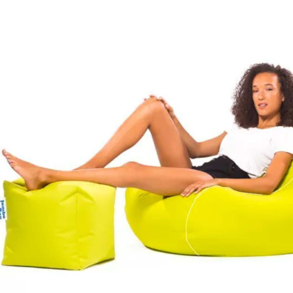 pouf cube jumbo vert anis pouf cube jumbo vert anis