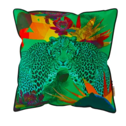Coussin d'extérieur design vert