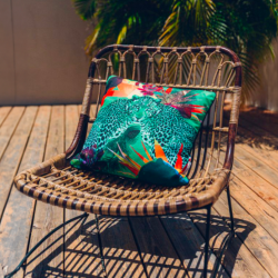 grand Coussin d'extérieur design vert