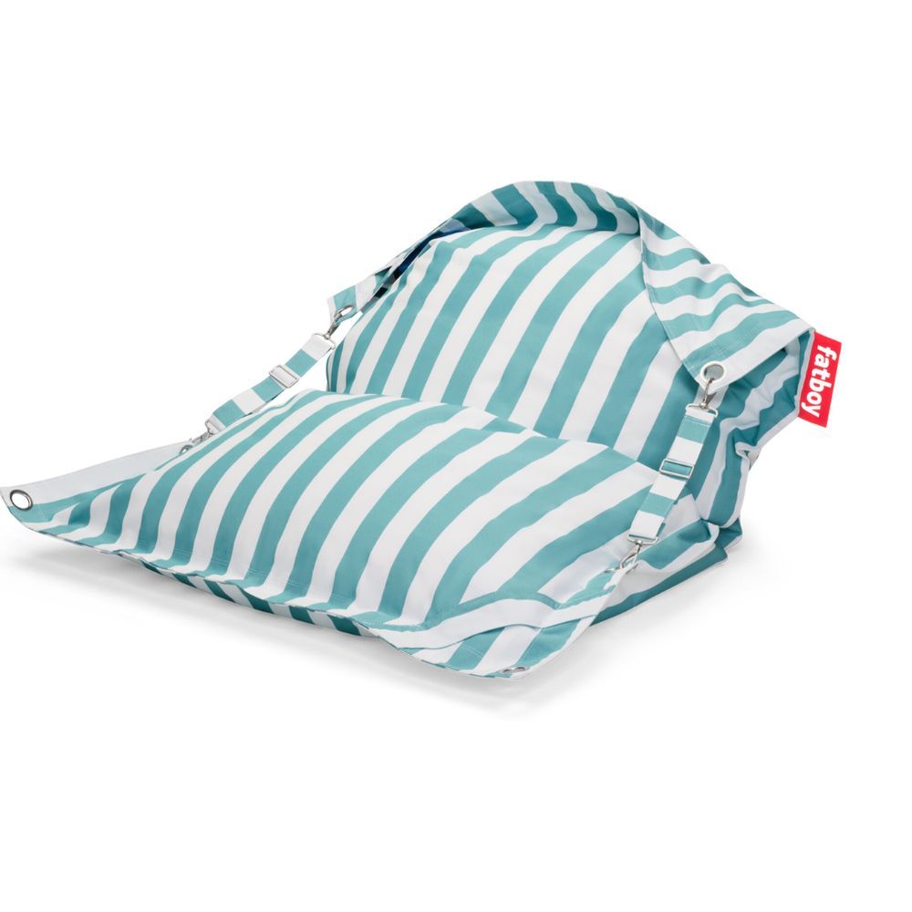 Pouf Buggle Up outdoor strip azur Pouf Buggle Up outdoor strip azur