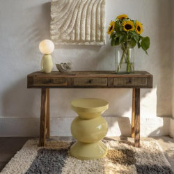 table d'appoint bois recyclé