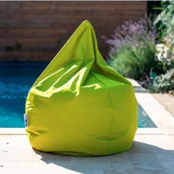 fauteuil pouf vert
