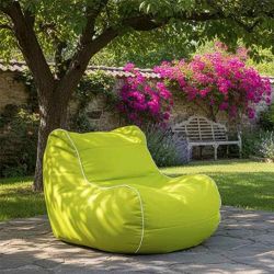 pouf extérieur vert anis