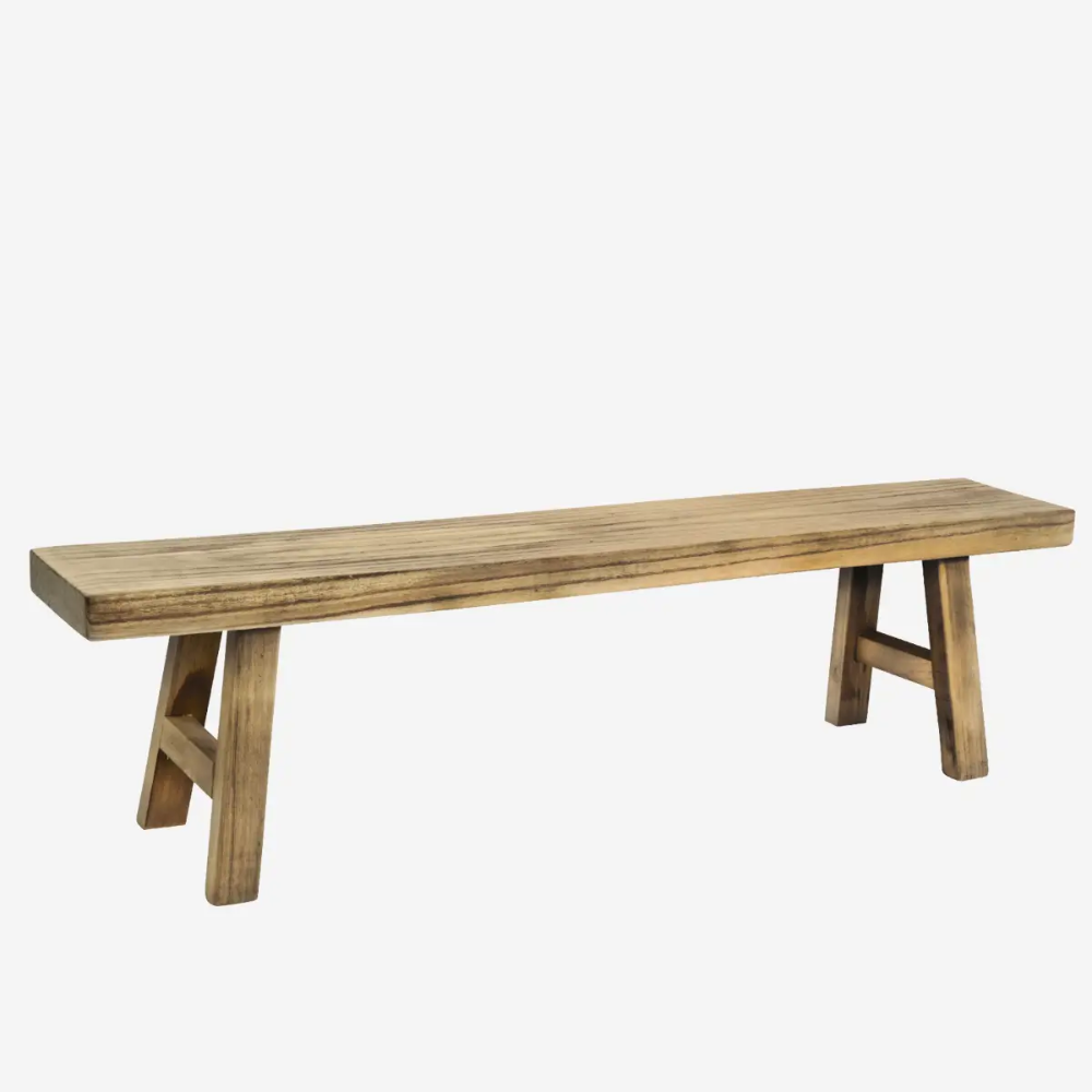 grand banc intérieur bois paulownia