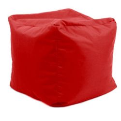 Pouf rouge cube