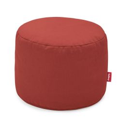 pouf intérieur rond rouge