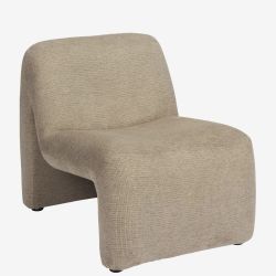 Velvet lounge chaise Madam Stoltz velours beige