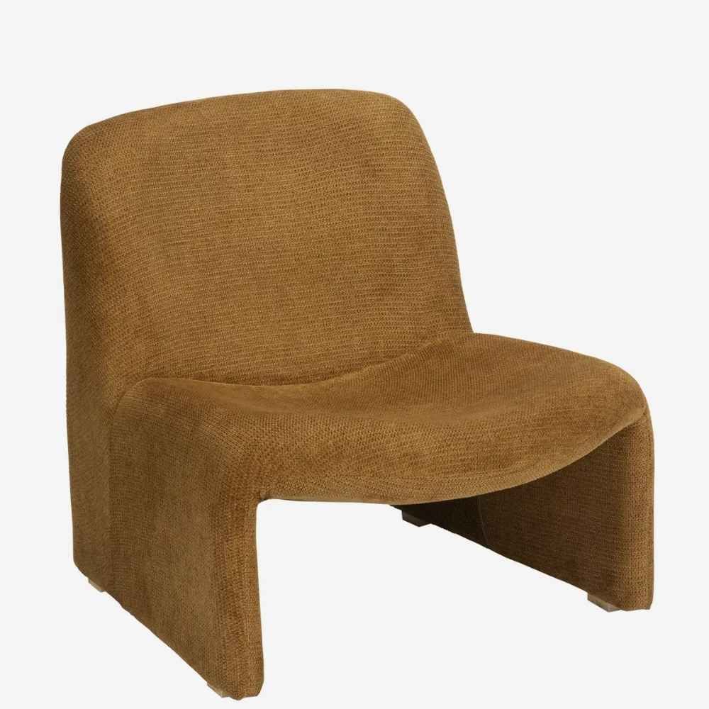 fauteuil lounge velours ambre Madam Stoltz